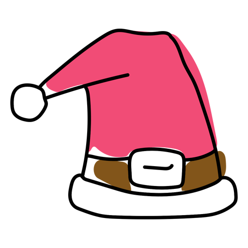 Mütze Hut flach Weihnachten PNG-Design