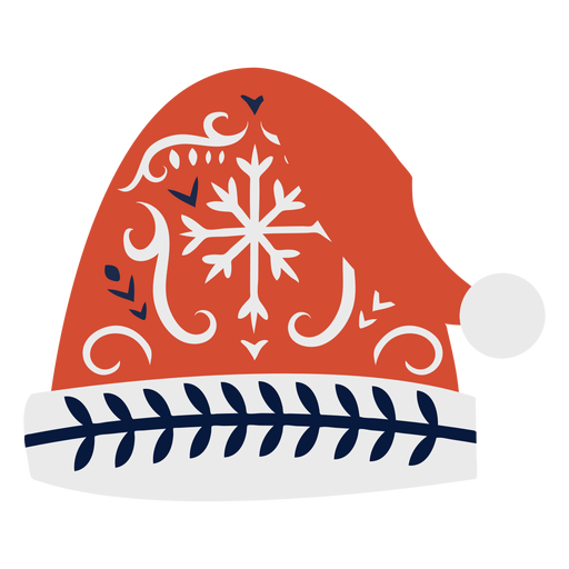 Gorro sombrero plano navidad escandinavo