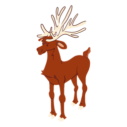 Deer antler isometric PNG Design
