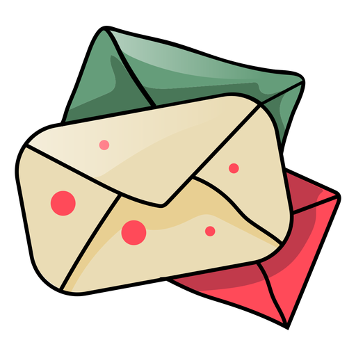 Carta de envelope plana Desenho PNG