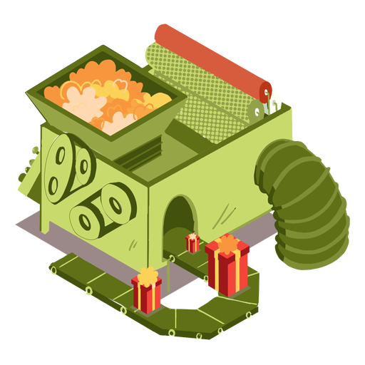 Download Factory gift box isometric - Transparent PNG & SVG vector file
