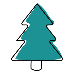 Fir trunk flat PNG Design