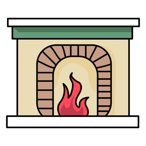 Fireplace fire flat - Transparent PNG SVG vector file