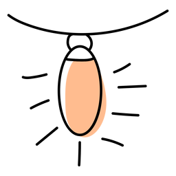 Bola de guirlanda de Natal plana Desenho PNG