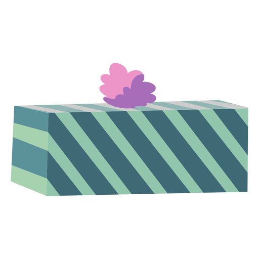 Gift bow box flat PNG Design
