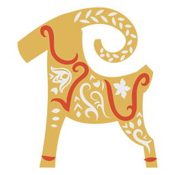 Gingerdread galleta oveja plana Diseño PNG