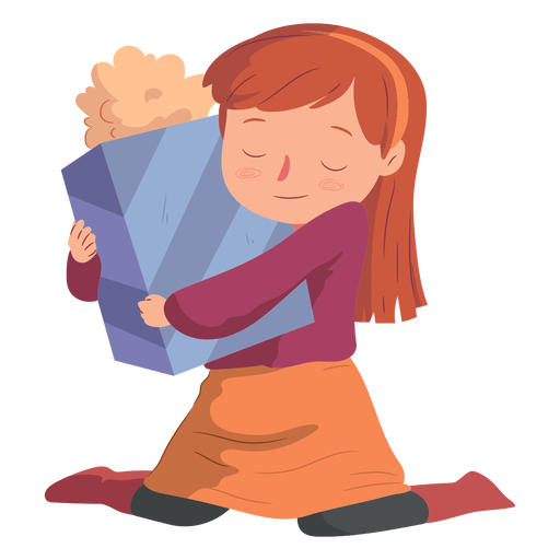 Download Girl box gift flat - Transparent PNG & SVG vector file