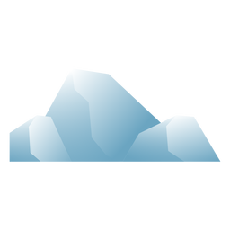 Eisberg flach PNG-Design