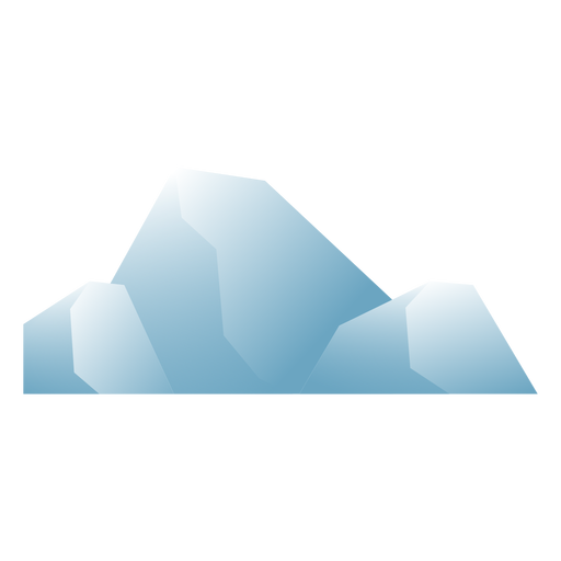 Eisberg flach PNG-Design