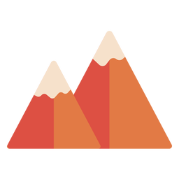 Plano de pico de montaña Diseño PNG