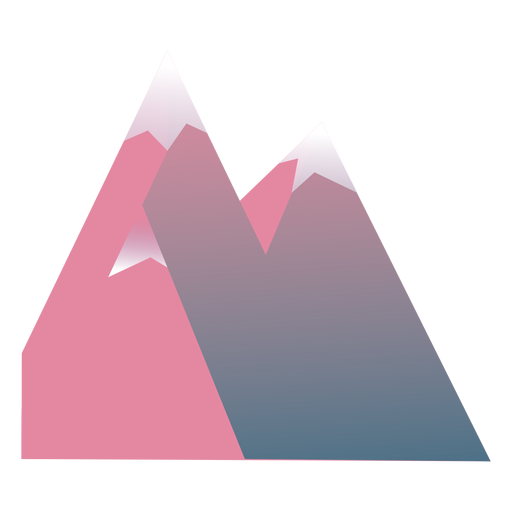 Pico da montanha plana Desenho PNG