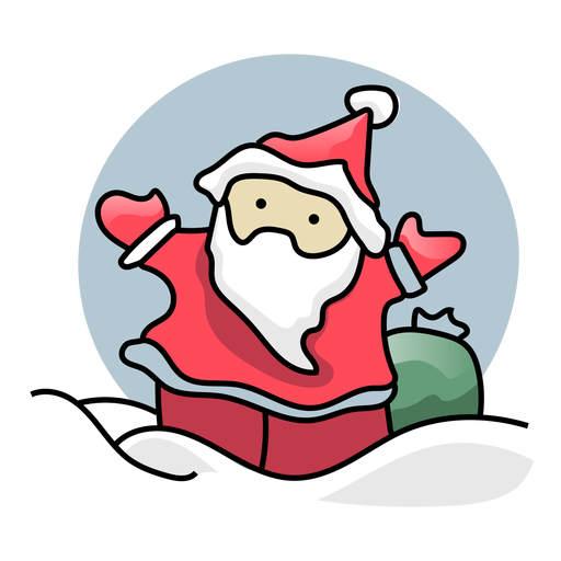 Saco de Papai Noel Desenho PNG