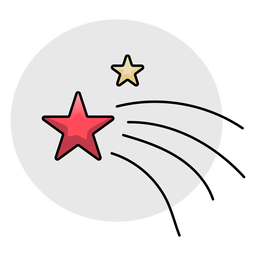 Sternstrahlstreifen flach PNG-Design