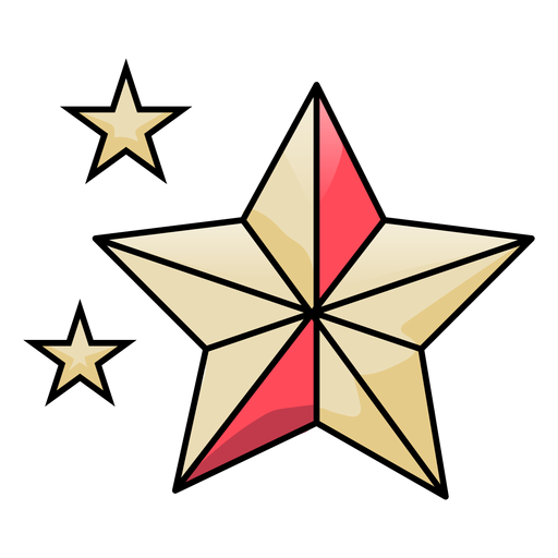 Star toy flat PNG Design