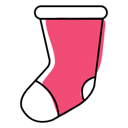 Stocking sock flat PNG Design