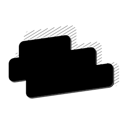 Tablet sign stripe badge sticker PNG Design