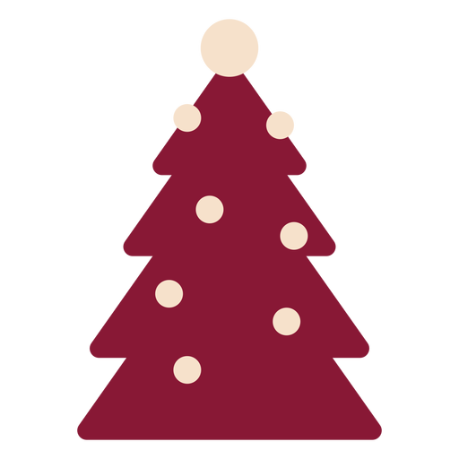 Círculo de bola de árvore plano Desenho PNG