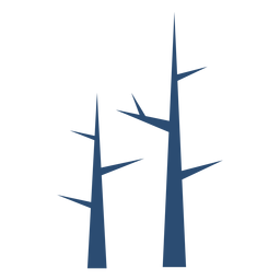 Tree branch stem flat PNG Design