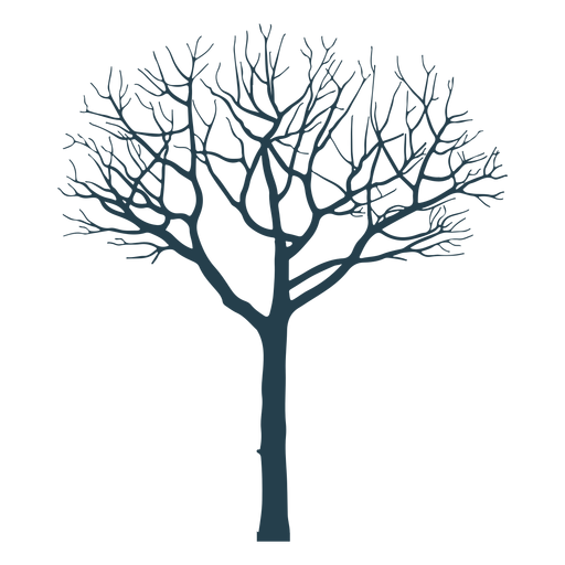 Tree branch trunk silhouette PNG Design