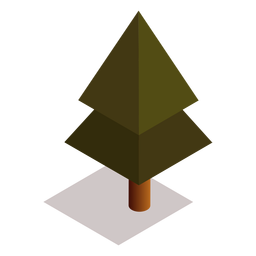 Baum isometrisch PNG-Design