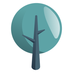 Tree trunk branch flat PNG Design