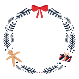 Presente de arco de coroa plana Desenho PNG
