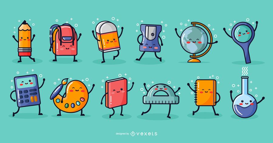 School Cartoon Elements Pack School Cartoon Elements Pack