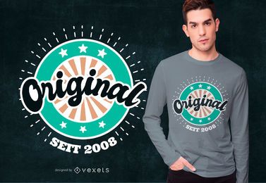 Diseño de camiseta alemana de cumpleaños original
