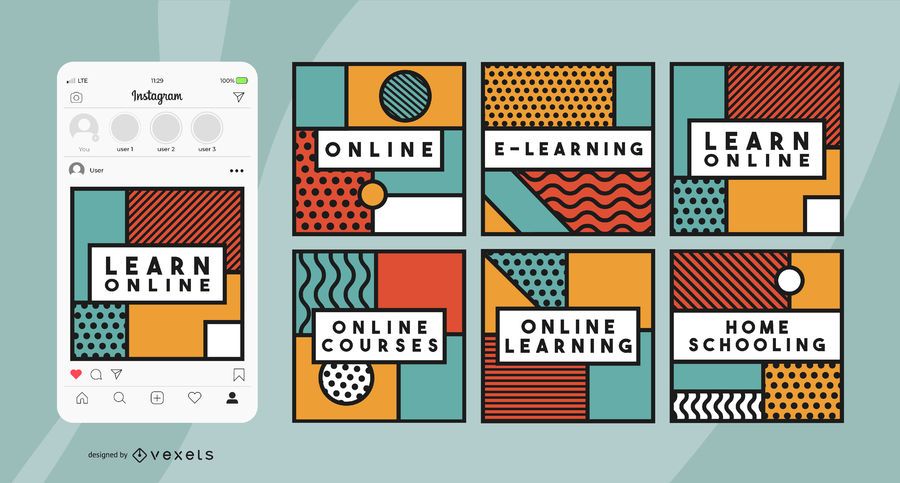 Education geometric social media posts Education geometric social media posts