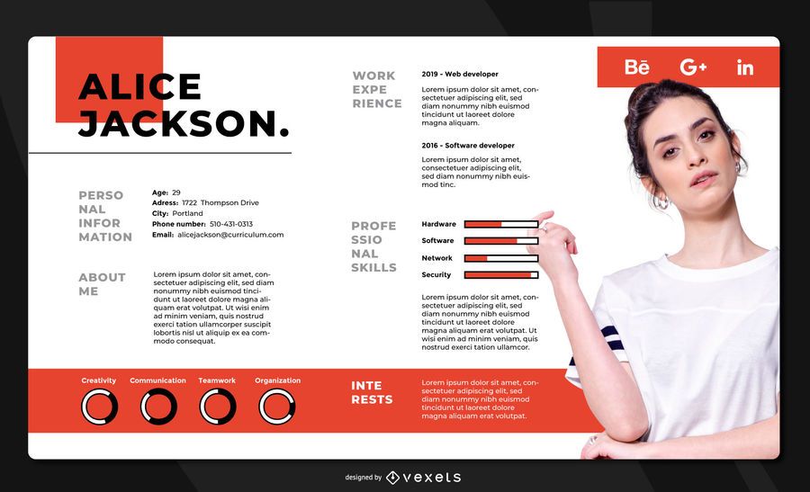 Resume Landscape Template Design Resume Landscape Template Design