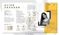 Bright Creative Resume Template Vector Download