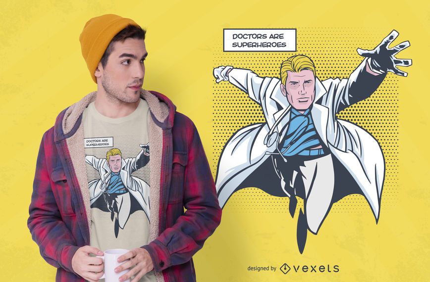 Doctor Supehero T-shirt Design Doctor Supehero T-shirt Design