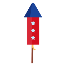 3 stars firework rocket element PNG Design
