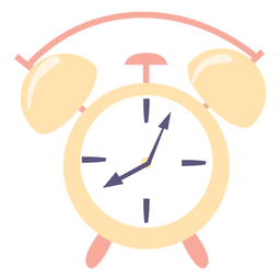 Alarm clock flat icon PNG Design