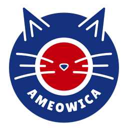 Diseño de gato Ameowica Diseño PNG