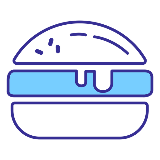 Elemento de hamburguesa americana Diseño PNG
