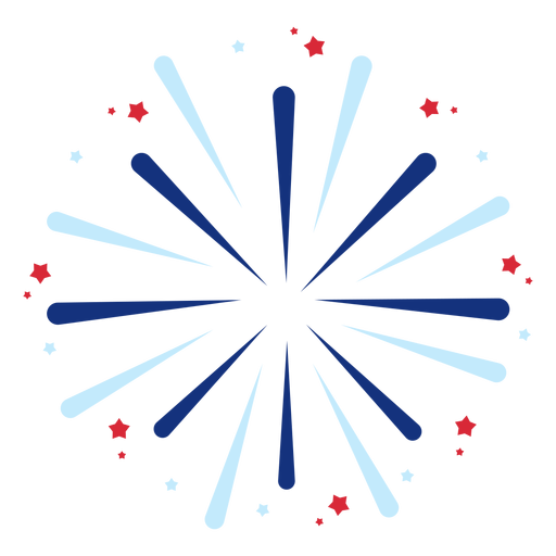 Design PNG E SVG De Desenho Colorido De Fogos De Artifício Em Forma De Flor  Para Camisetas