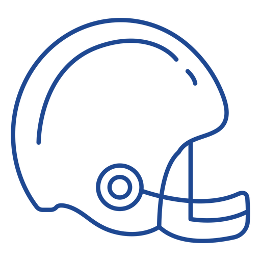American Football Helmschlag PNG-Design