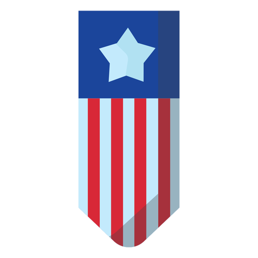Elemento de banner pendurado americano Desenho PNG