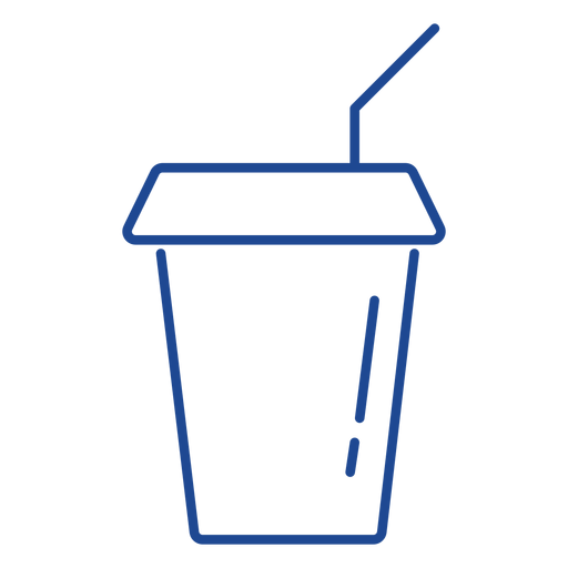 Curso de copo de refrigerante americano Desenho PNG