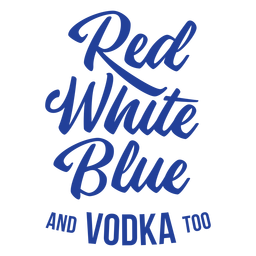 American vodka lettering PNG Design