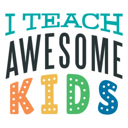 Impresionante diseño de letras para niños. Diseño PNG