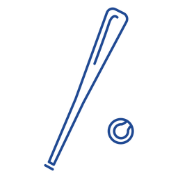 Taco de beisebol e tacada de bola Desenho PNG