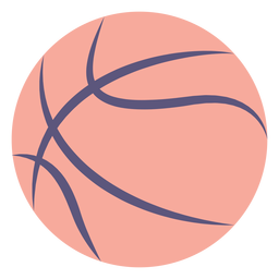 Design PNG E SVG De Silhueta Do ícone Da Bola De Basquete Para