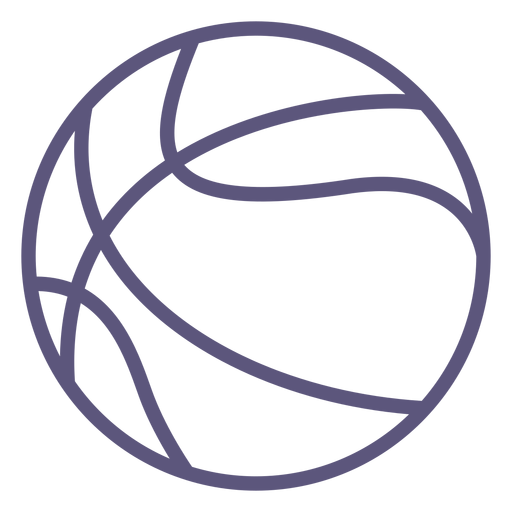 Icono de trazo de pelota de baloncesto baloncesto