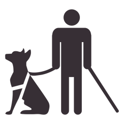 Figura de homem cego Desenho PNG