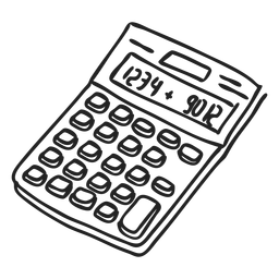 Calculator Doodle PNG & SVG Design For T-Shirts