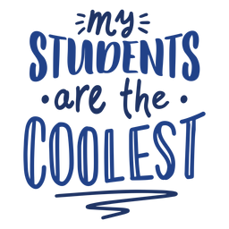Design de letras do doodle dos alunos mais legais Desenho PNG