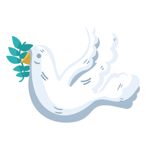 Símbolo pacifista paloma Diseño PNG