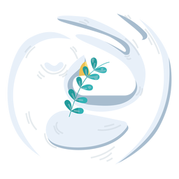 Pomba redonda símbolo da paz Desenho PNG